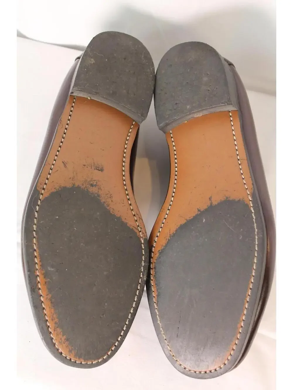 DEXTER Leather Burgundy-Brown Loafers Dress Shoes MADE IN USA Men's 10 D